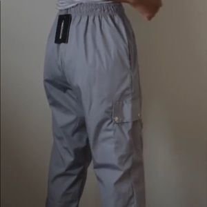 Grey Cargo Joggers